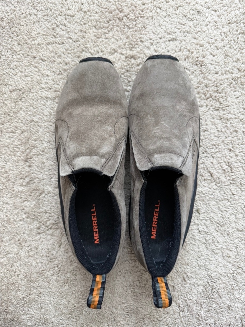 Merrell Jungle Moc Mens US 10.5 EUR 44.5 Grey Suede Comfort Shoes J60787 - Picture 4 of 9
